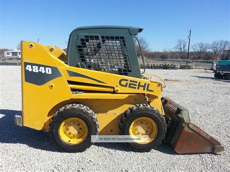 gehl skid steer loader diesel high flow bobcat|gehl 4840 weight capacity.